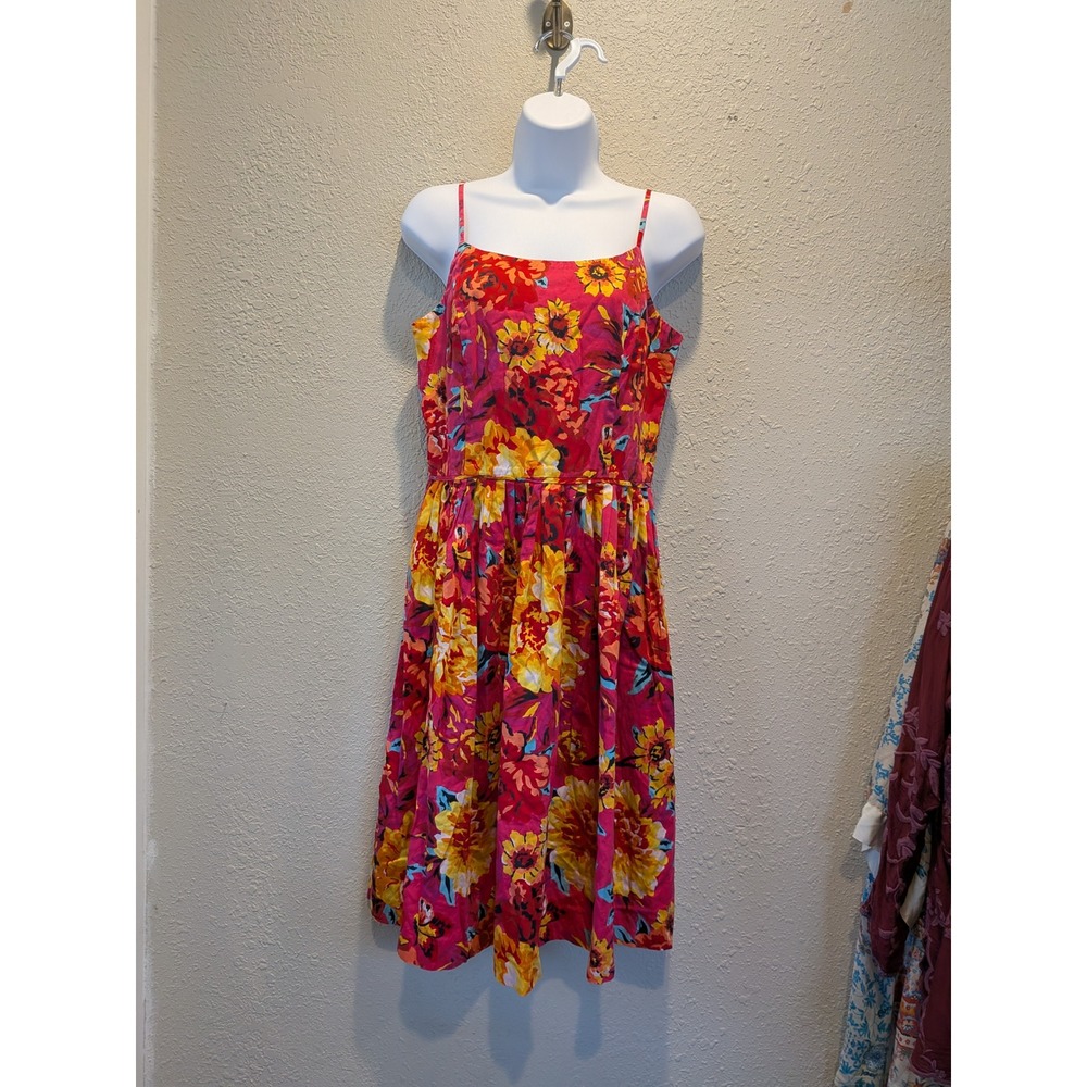 Isaac Mizrahi‎ Target Floral Sundress Sleeveless Casual Summer Dress Size 8